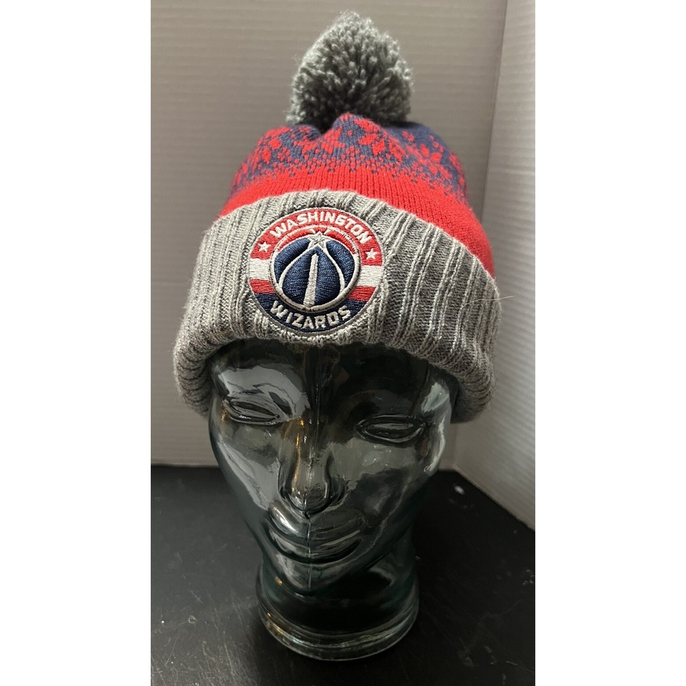 Mitchell Ness Washington Wizards Beanie Winter Hat Tobogan Basketball